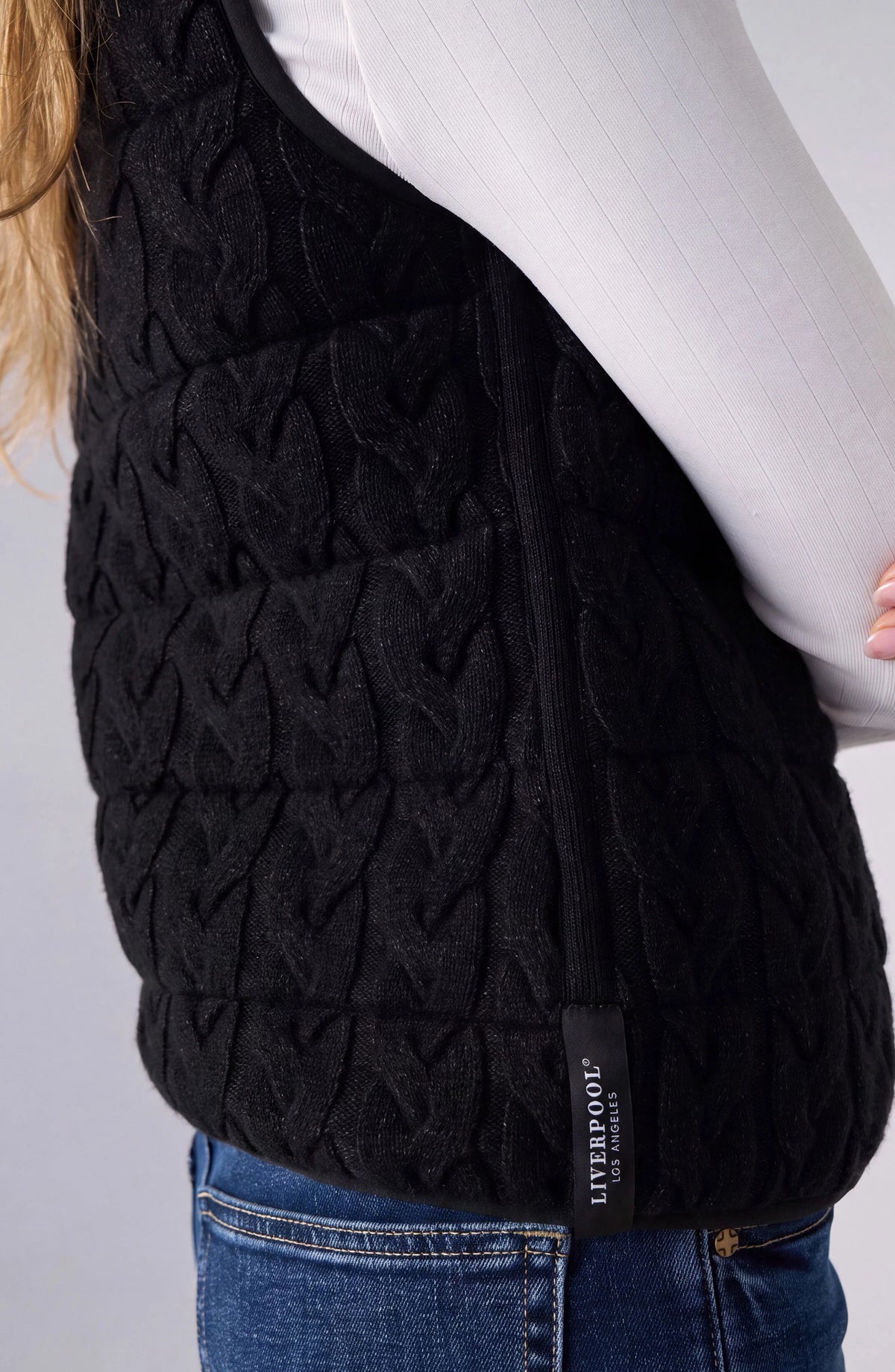 Liverpool Reversible Quilted Sweater Vest