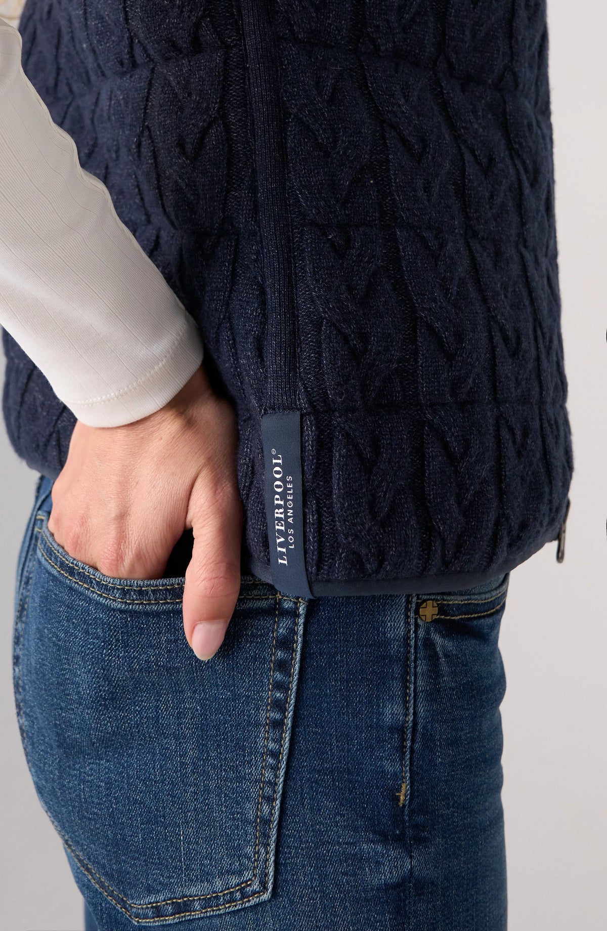 Liverpool Reversible Quilted Sweater Vest