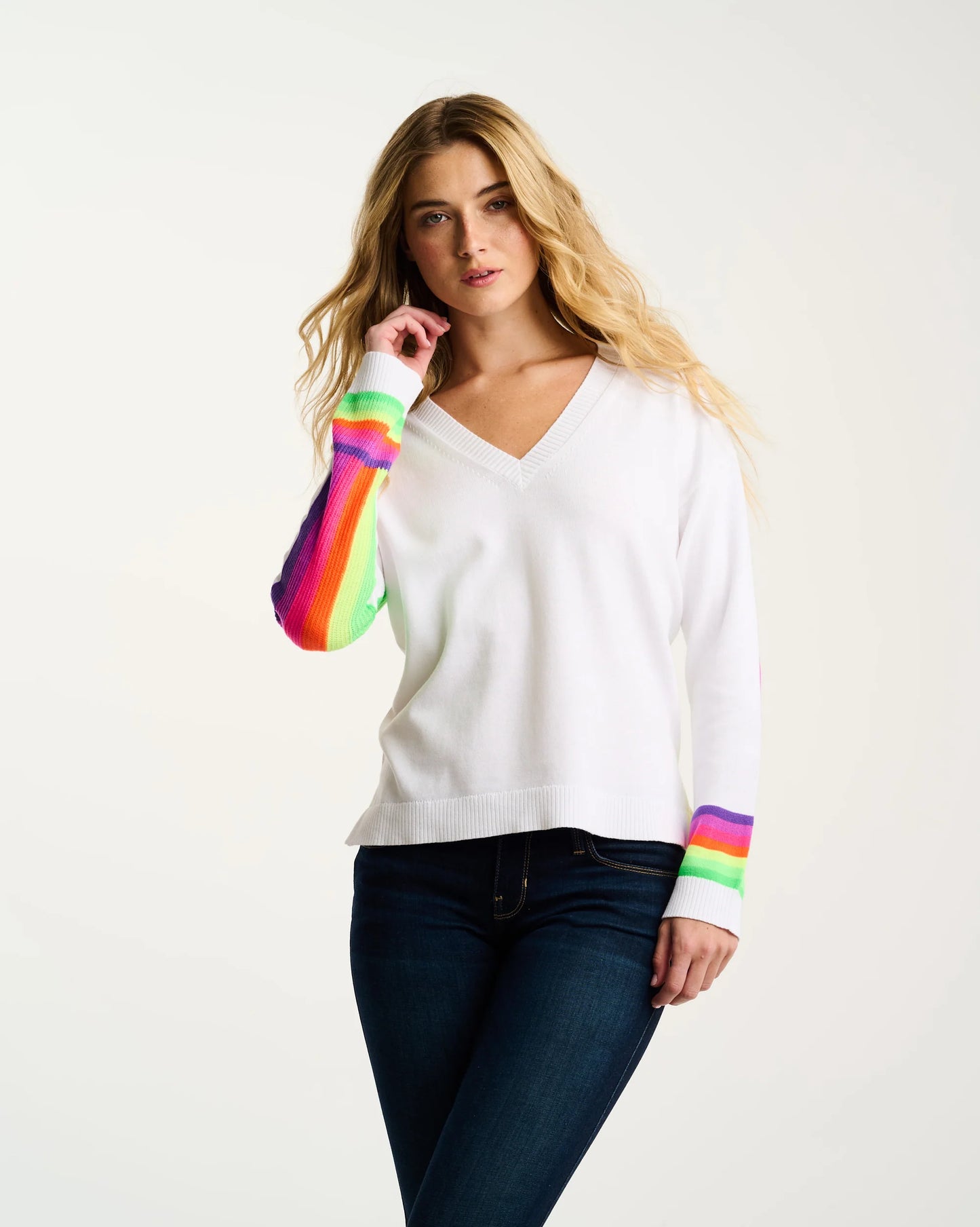Lisa Todd Brite Side Cotton Sweater - White