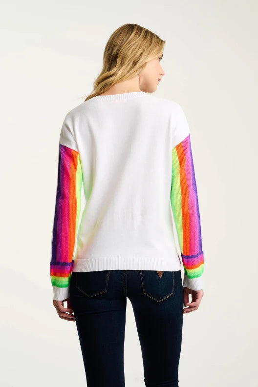 Lisa Todd Brite Side Cotton Sweater - White