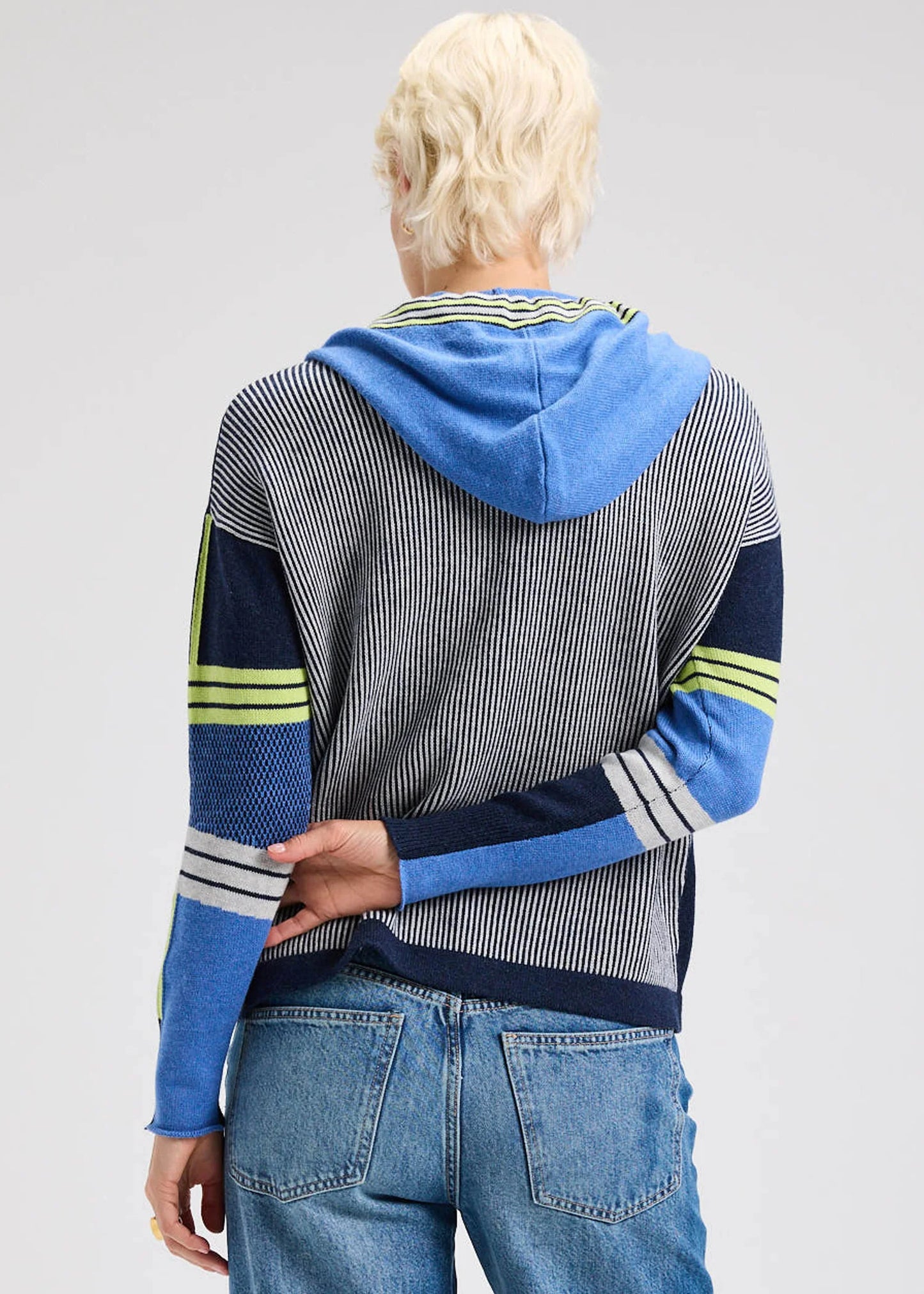 Zaket & Plover Threaded Hoodie Dark Denim