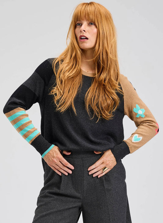 Zaket & Plover My Happy Sweater - Charcoal