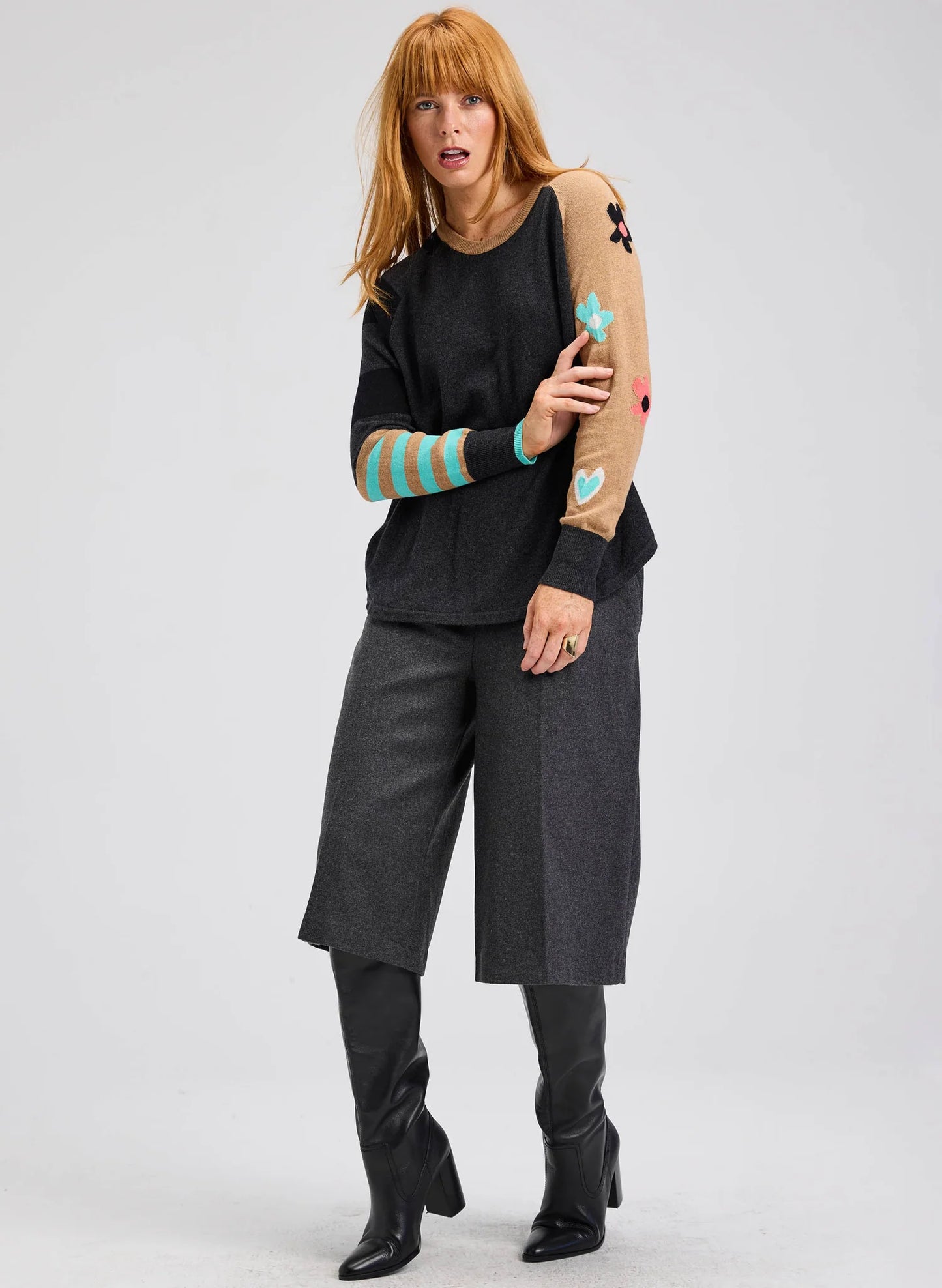 Zaket & Plover My Happy Sweater - Charcoal