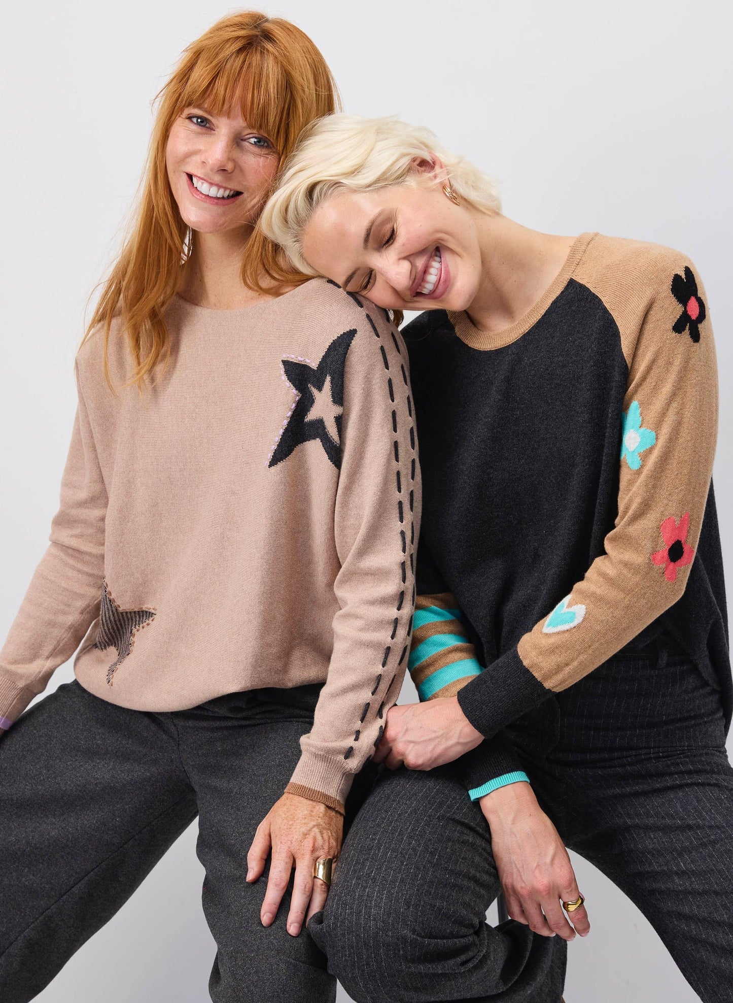 Zaket & Plover My Happy Sweater - Charcoal
