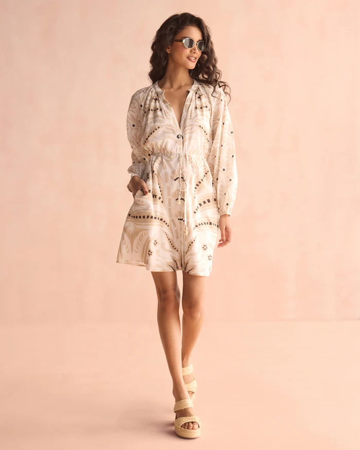 Omika Mila Mini Dress Marina Chai