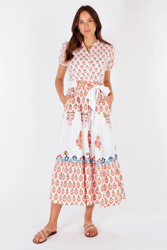 Rubyyaya Rampur Maxi Dress - Red