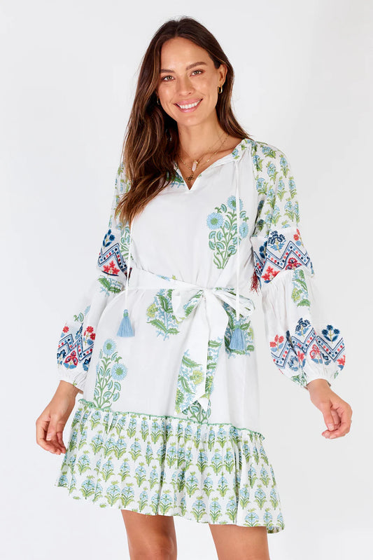 Rubyyaya Rampur Dress - Green