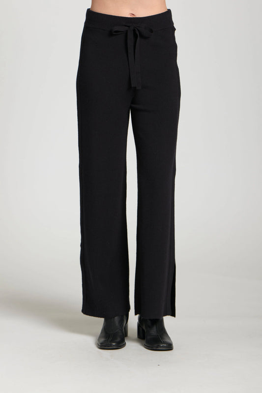 APNY Pull-On Pant With Split Hem - Black