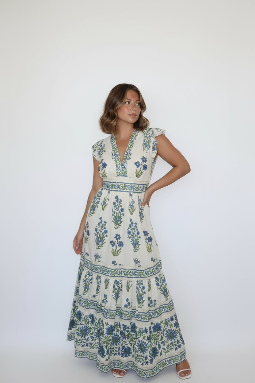 Nibi MTK Solace Dress Blue Bloom