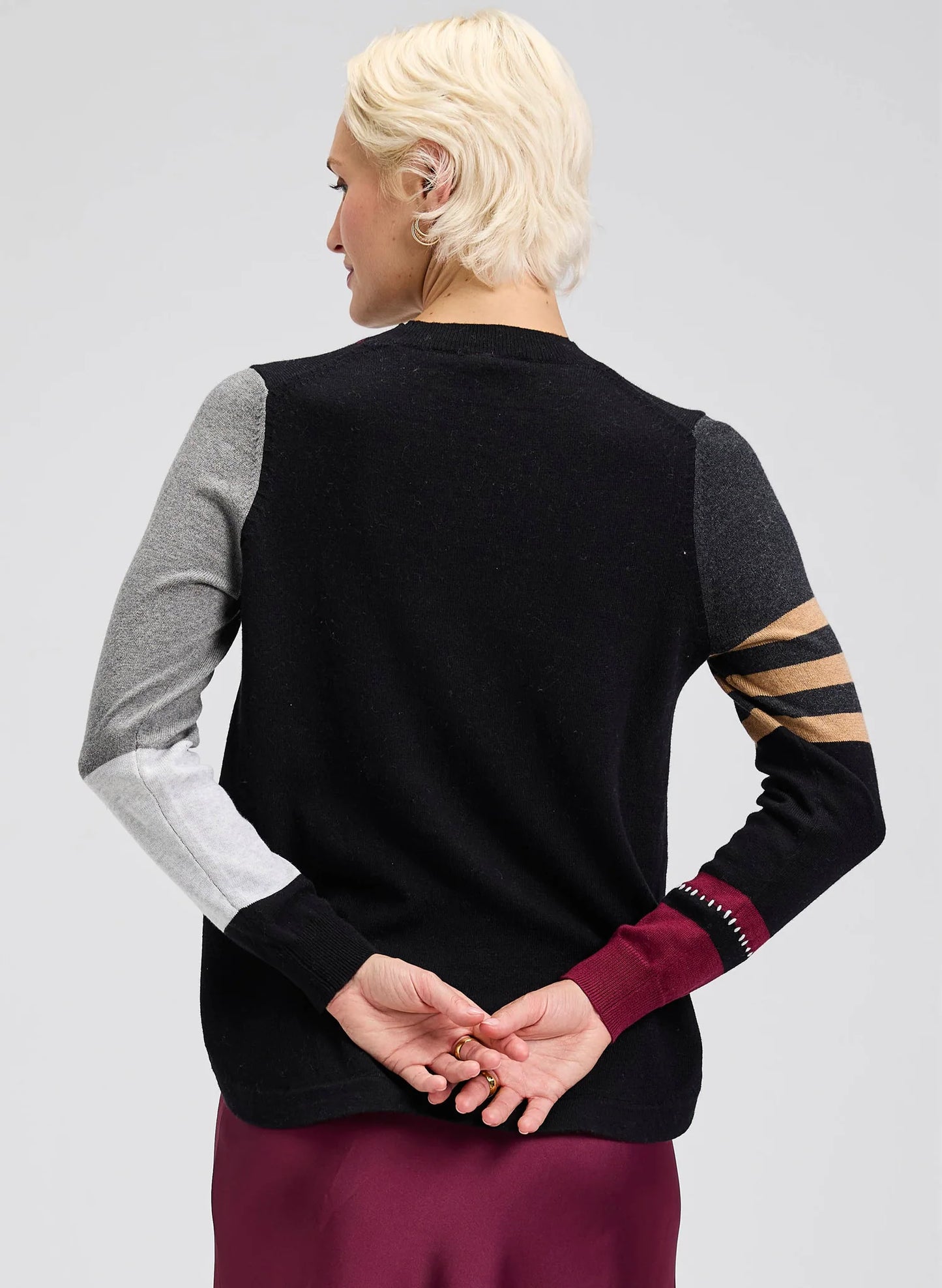 Zaket & Plover Spliced Sweater - Black