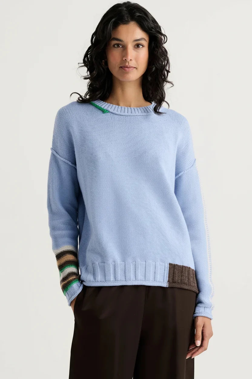 Zaket & Plover Styled Edges Crew Sweater