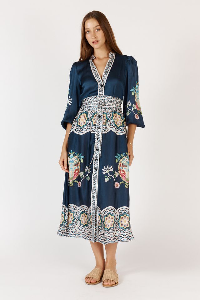 Rubyyaya Garcia Maxi Dress - Navy