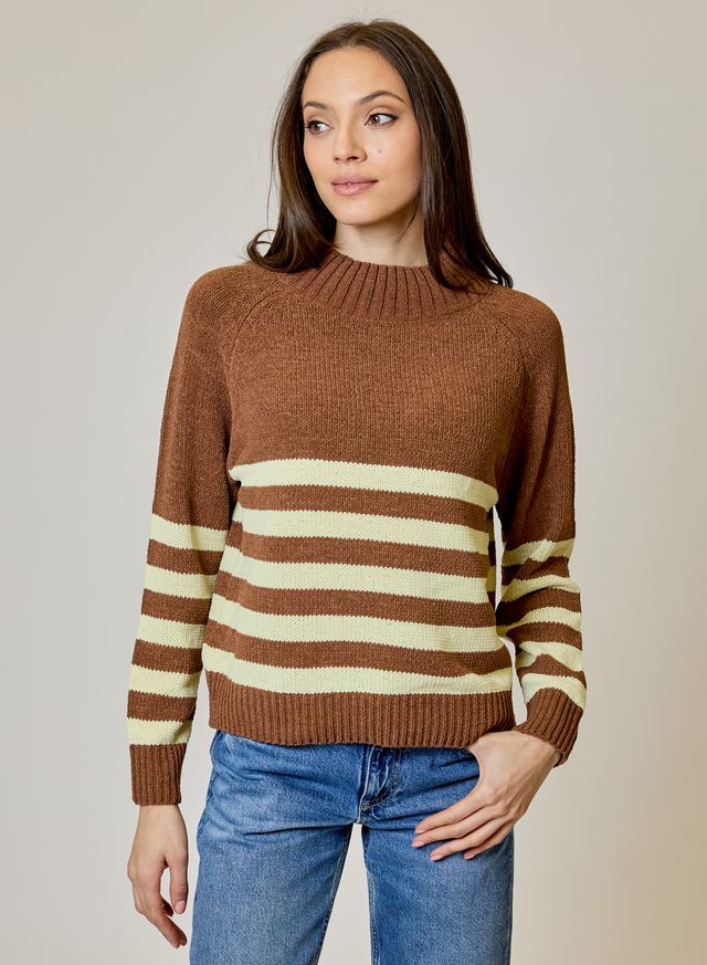 Design History Raglan Stripe Sweater