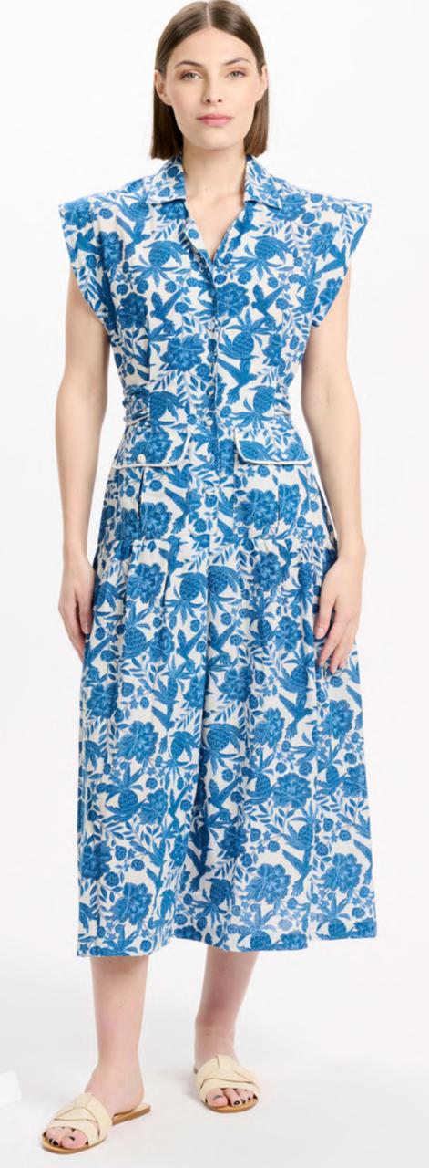 Miss June Tilda Dress Blue