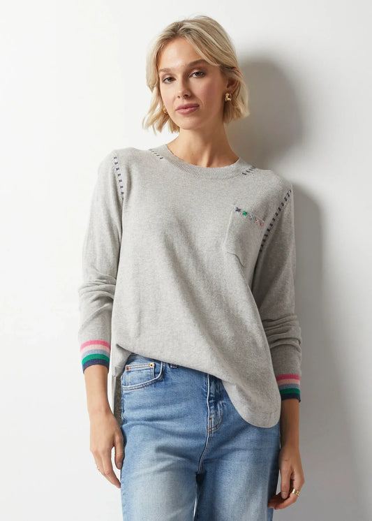 Zaket & Plover Handwork Curve Sweater - Marl