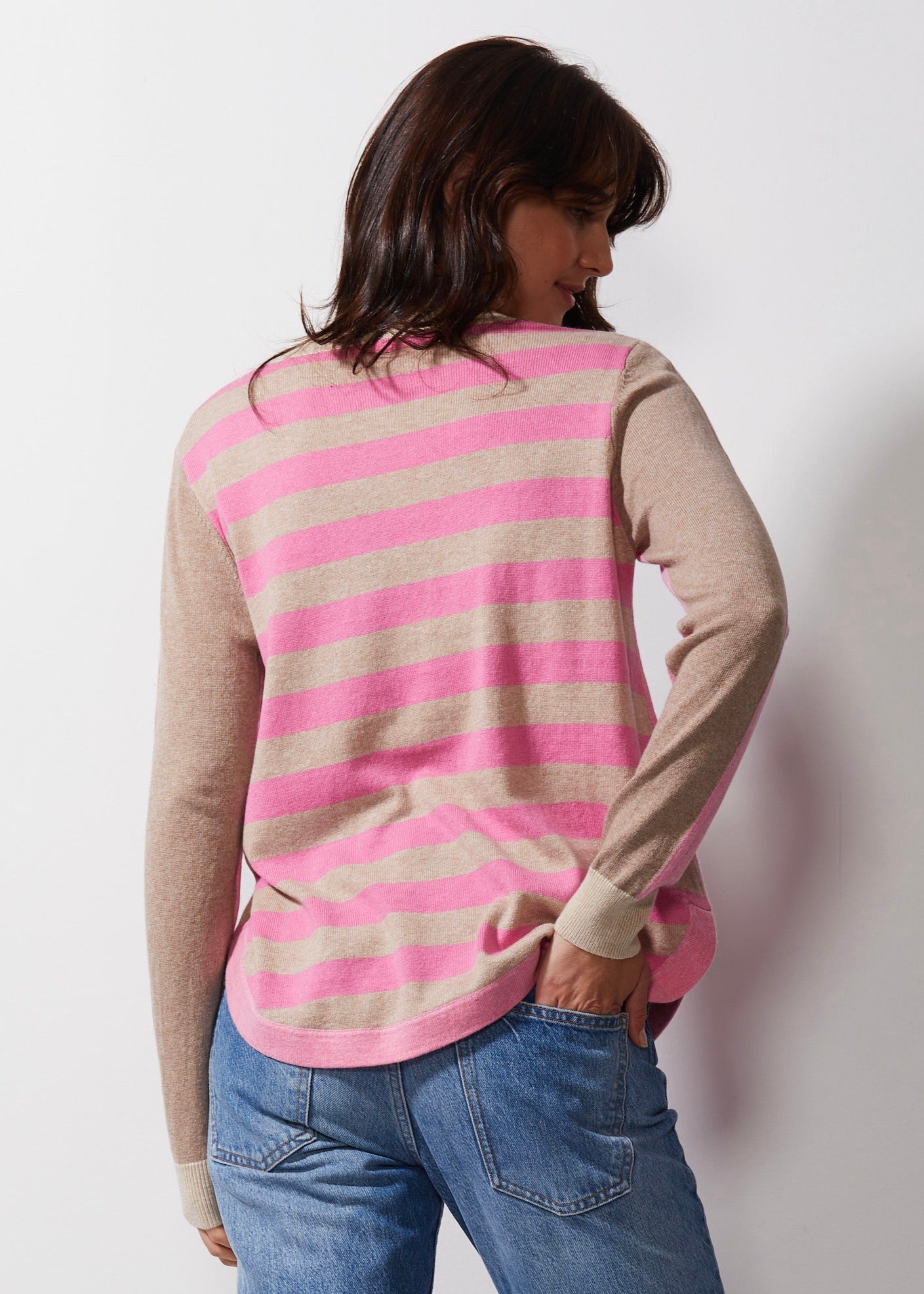 Zaket & Plover Stripey Stardom Sweater - Pink