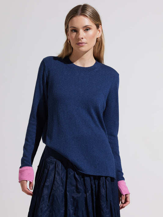 Zaket & Plover Essential Crew Sweater Denim