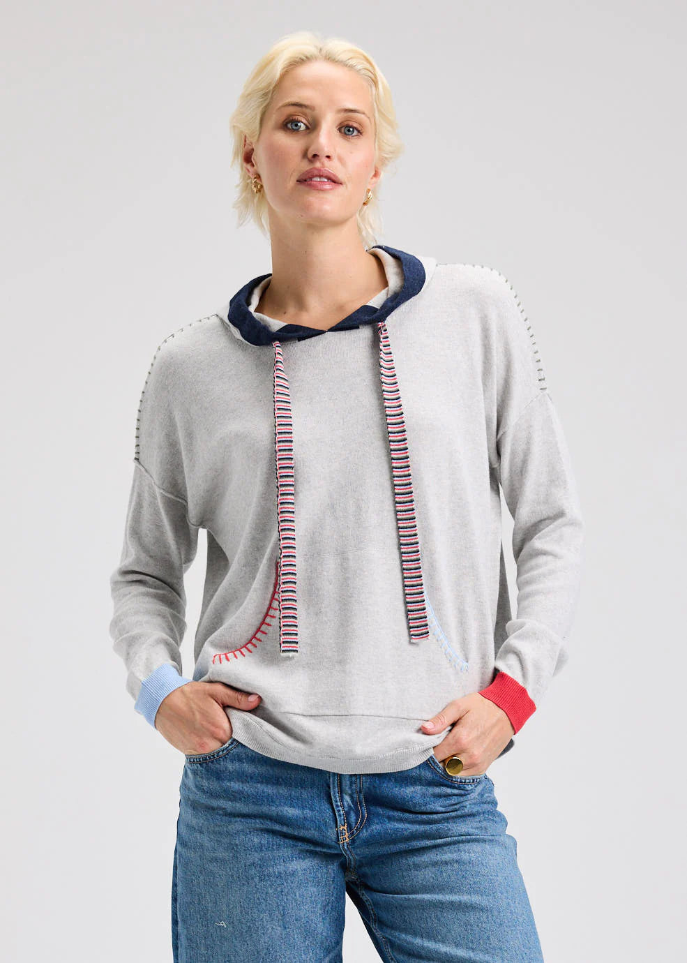 Zaket & Plover Joey Pocket Hoodie - Marl