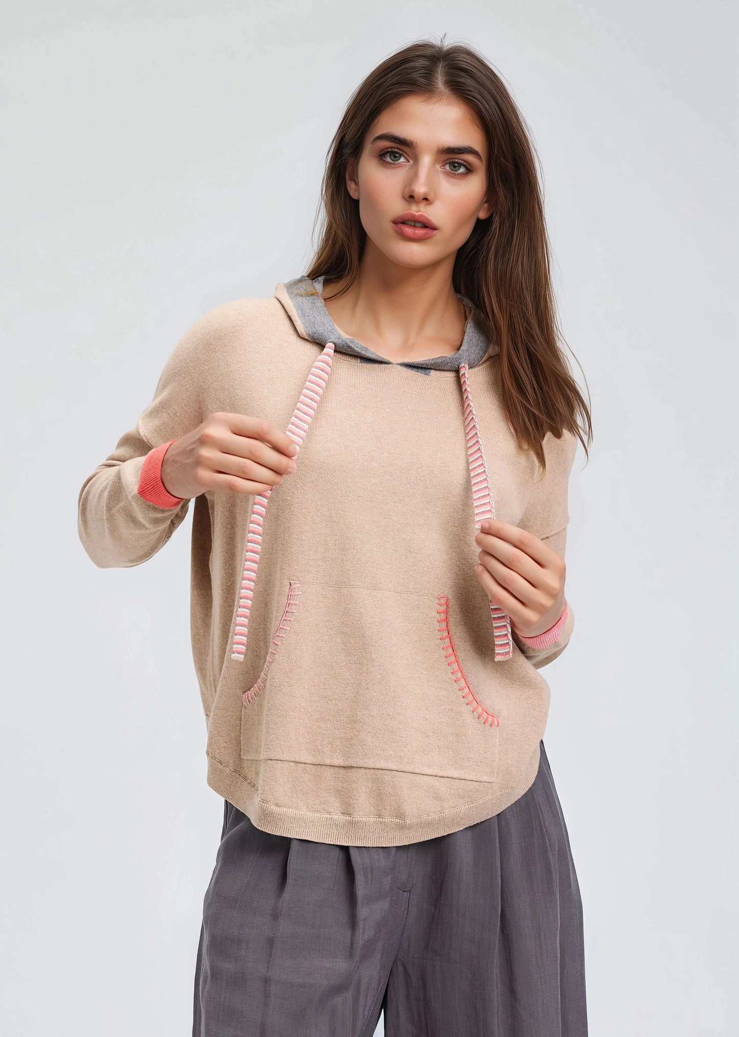 Zaket & Plover Joey Pocket Hoodie - Oat