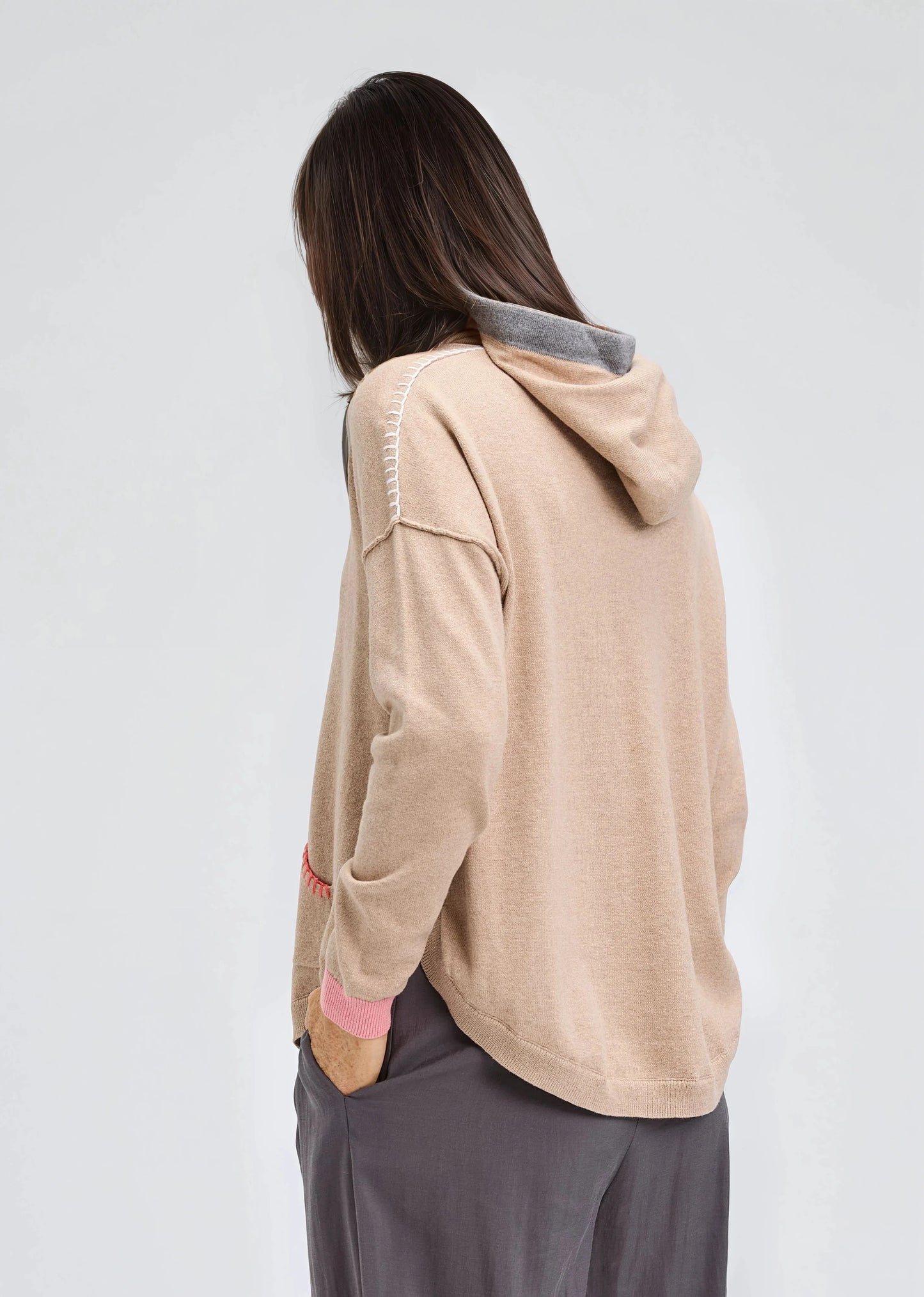Zaket & Plover Joey Pocket Hoodie - Oat