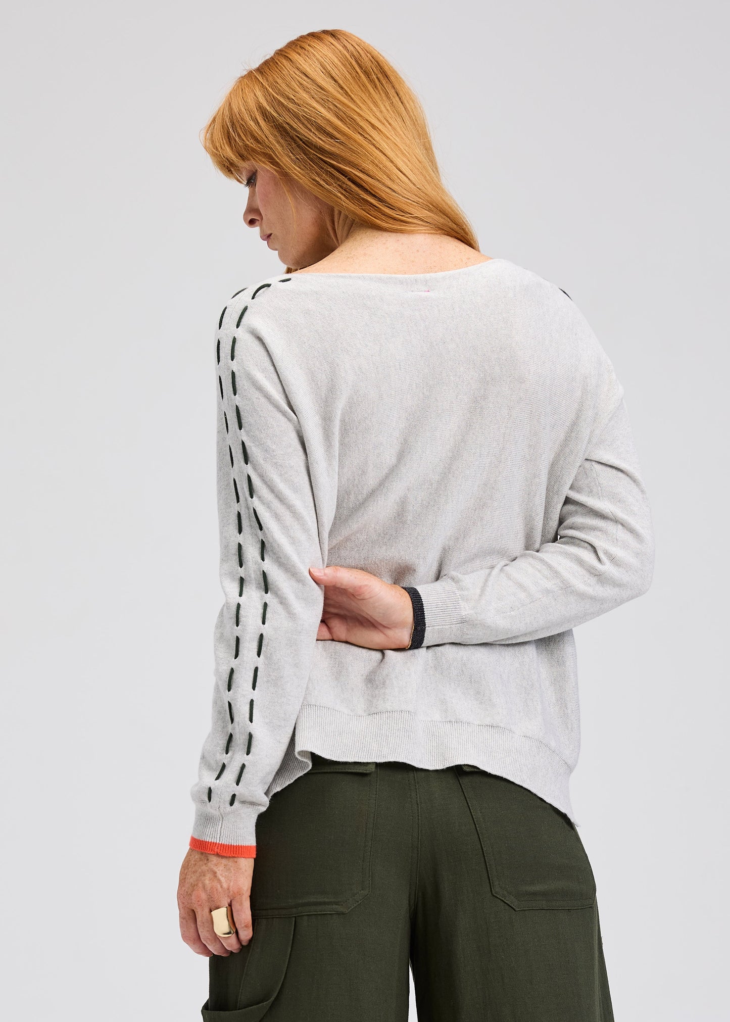 Zaket & Plover Threaded Star Sweater - Marl
