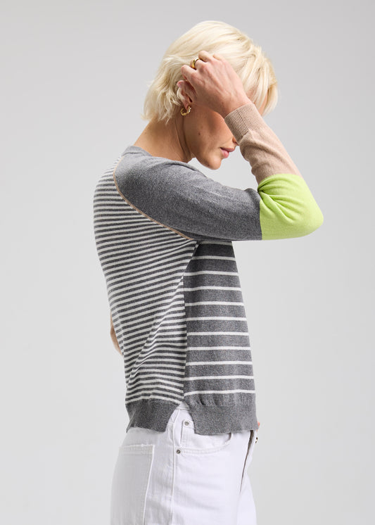 Zaket & Plover Breton Sweater Cloud
