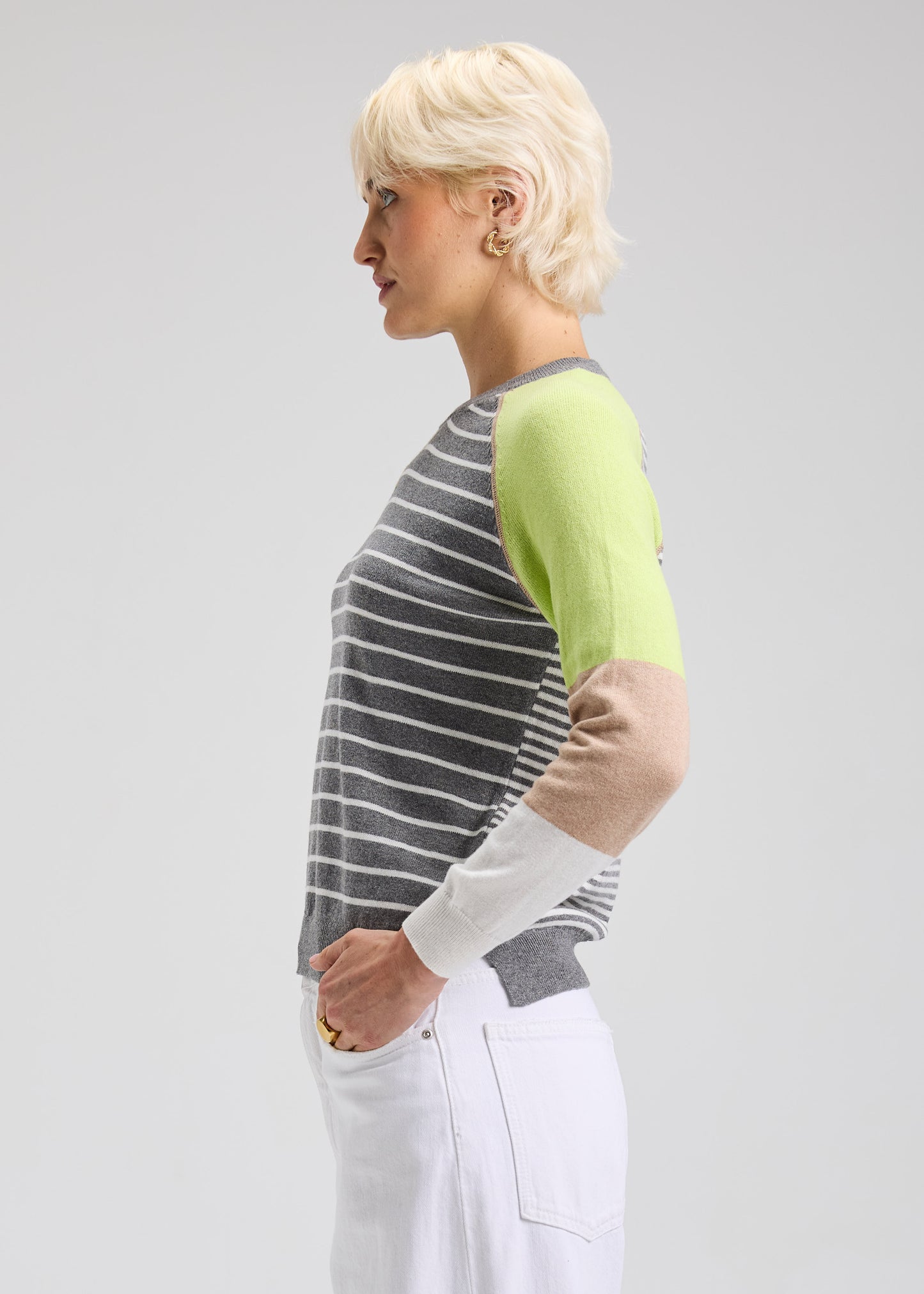 Zaket & Plover Breton Sweater Cloud