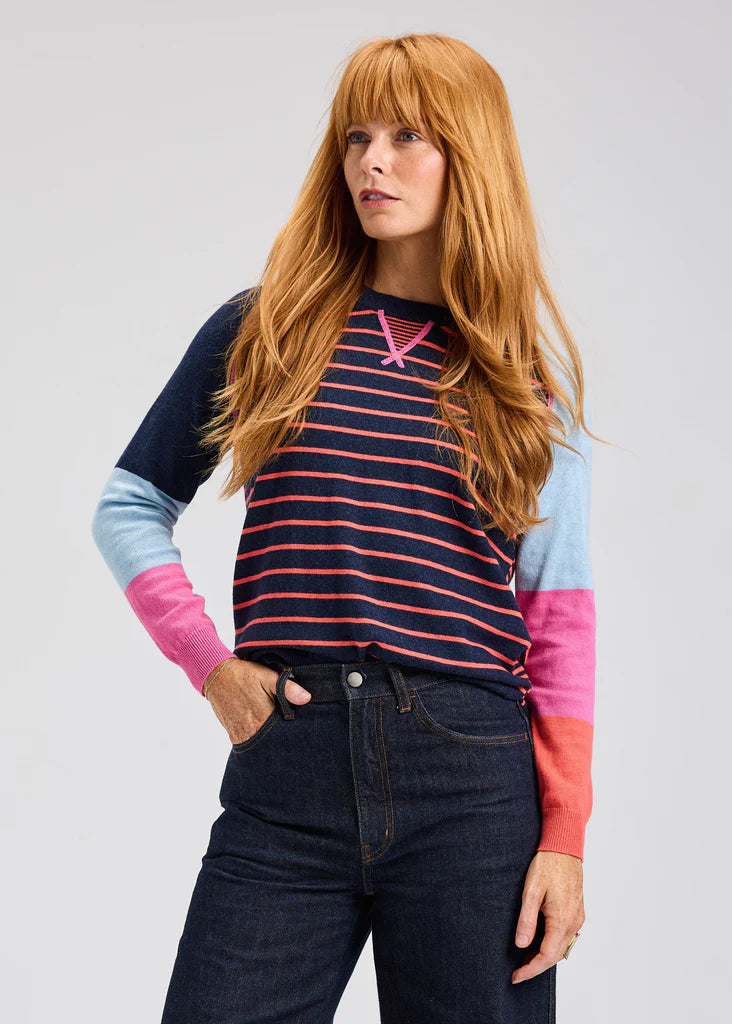 Zaket & Plover Breton Sweater - Dark Denim