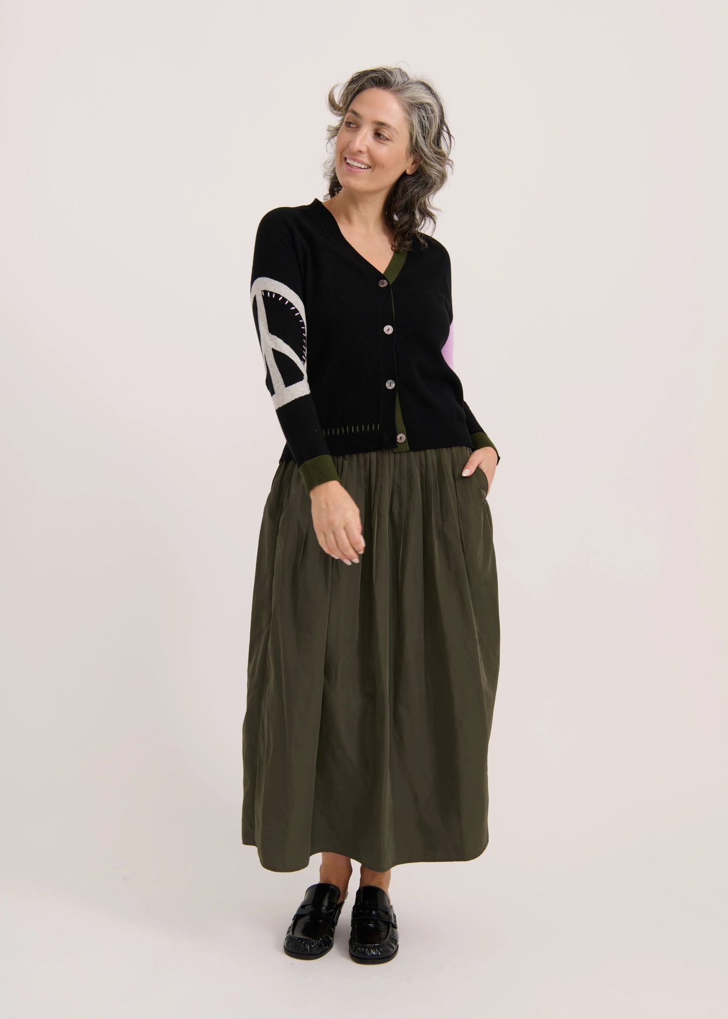 Zaket & Plover Peace Please Cardi - Black
