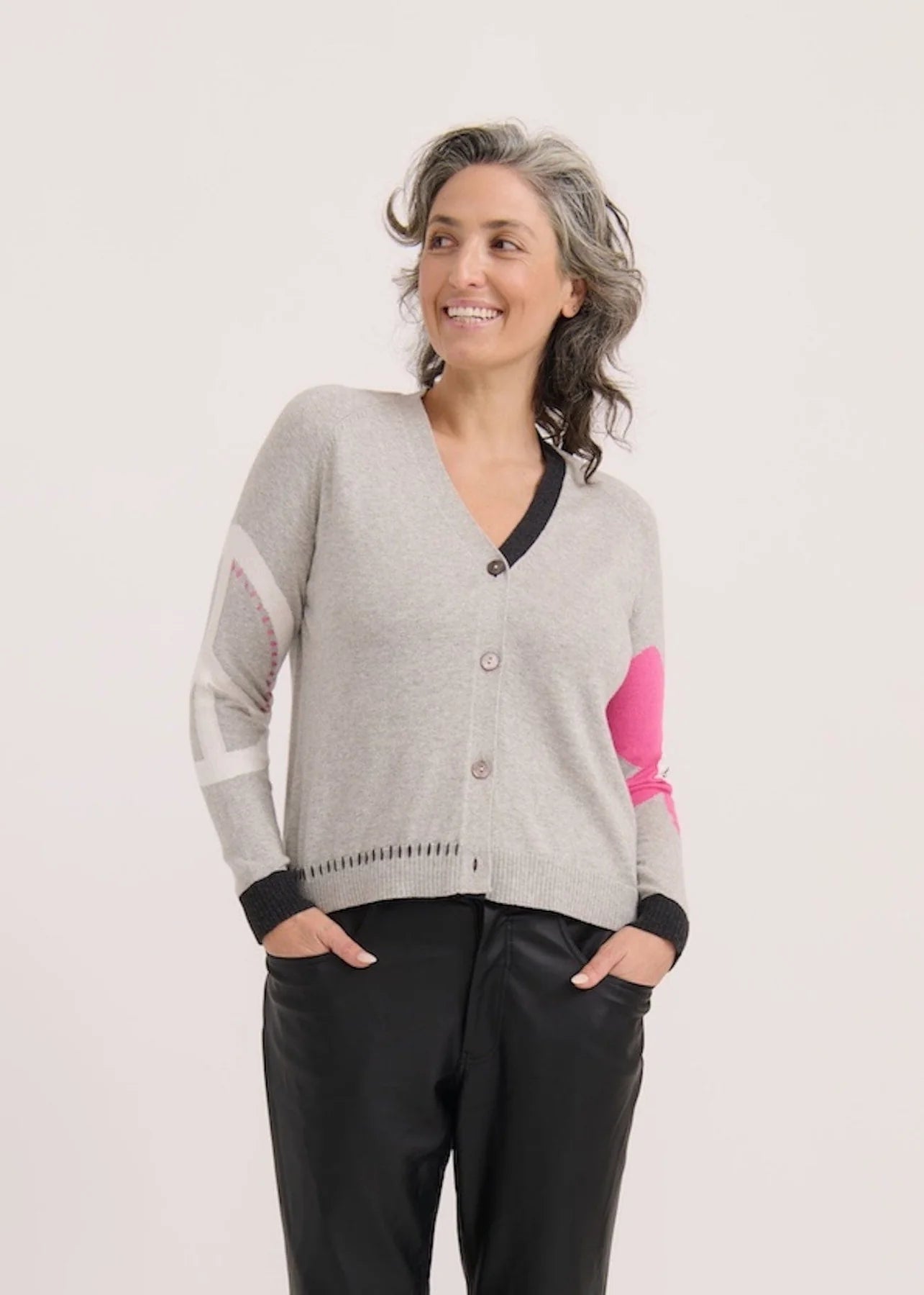 Zaket & Plover Peace Please Cardi - Marl