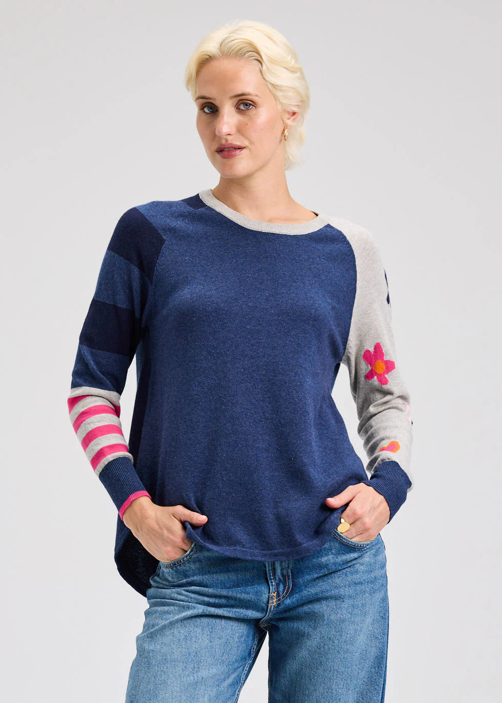 Zaket & Plover My Happy Sweater - Denim