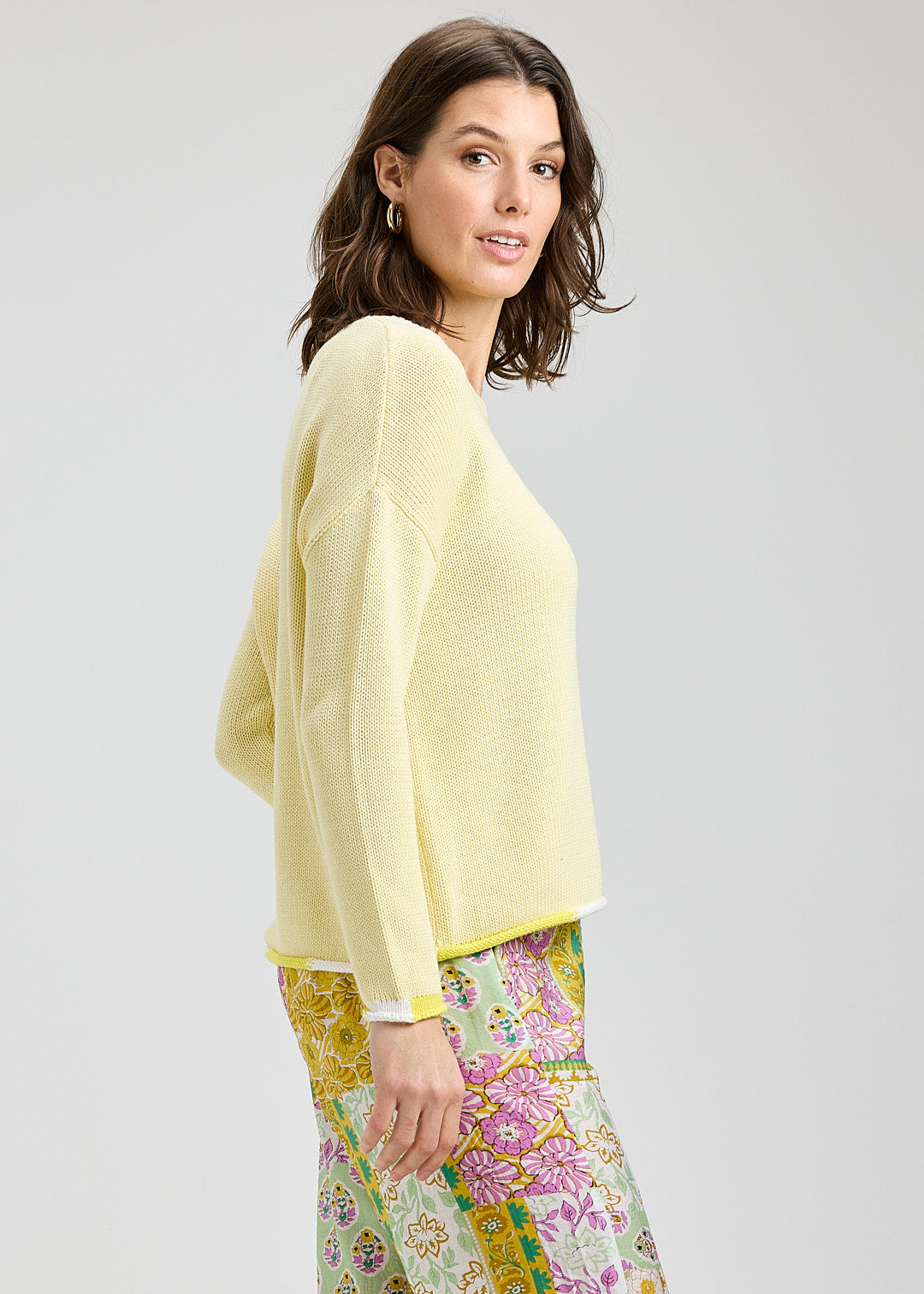 Zaket & Plover Bottom Detail Sweater Butter
