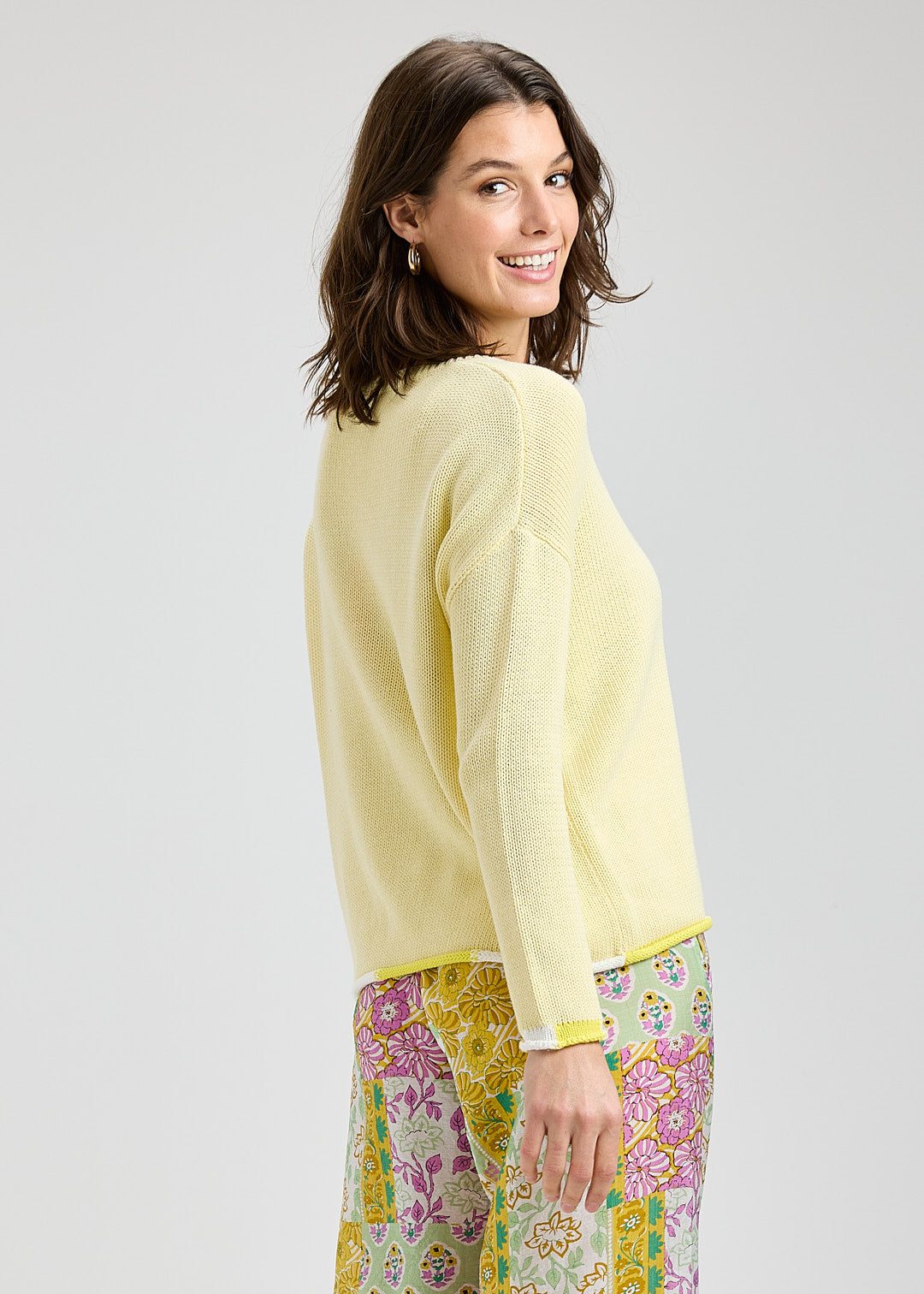 Zaket & Plover Bottom Detail Sweater Butter