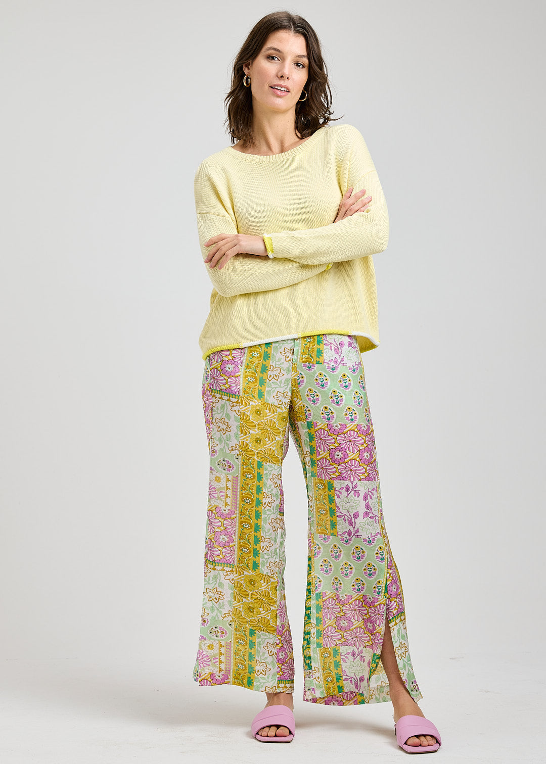 Zaket & Plover Bottom Detail Sweater Butter