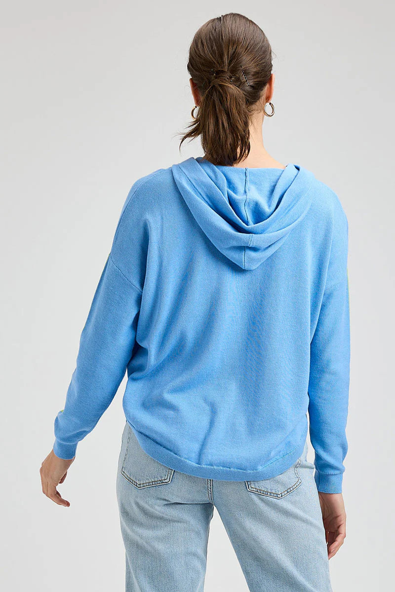 Zaket & Plover Hooded Sweater - Cornflower