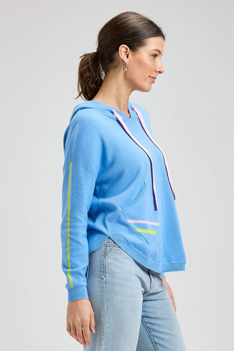 Zaket & Plover Hooded Sweater - Cornflower