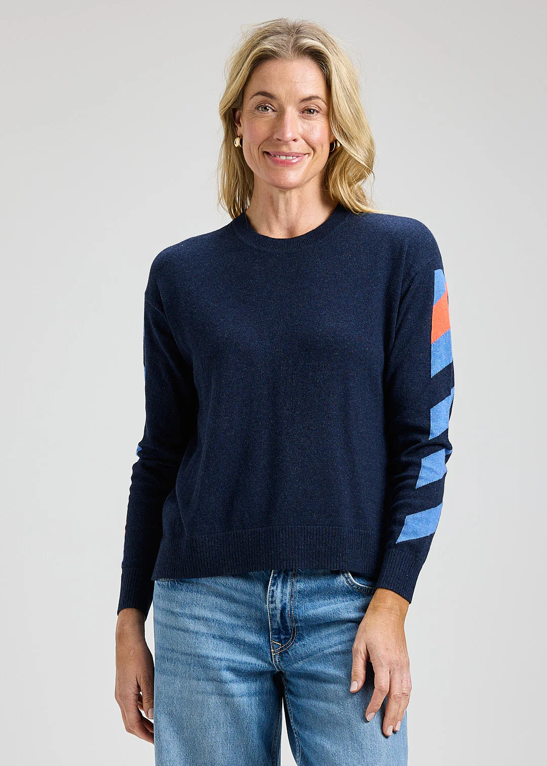 Zaket & Plover Arm Band Sweater Dark Denim