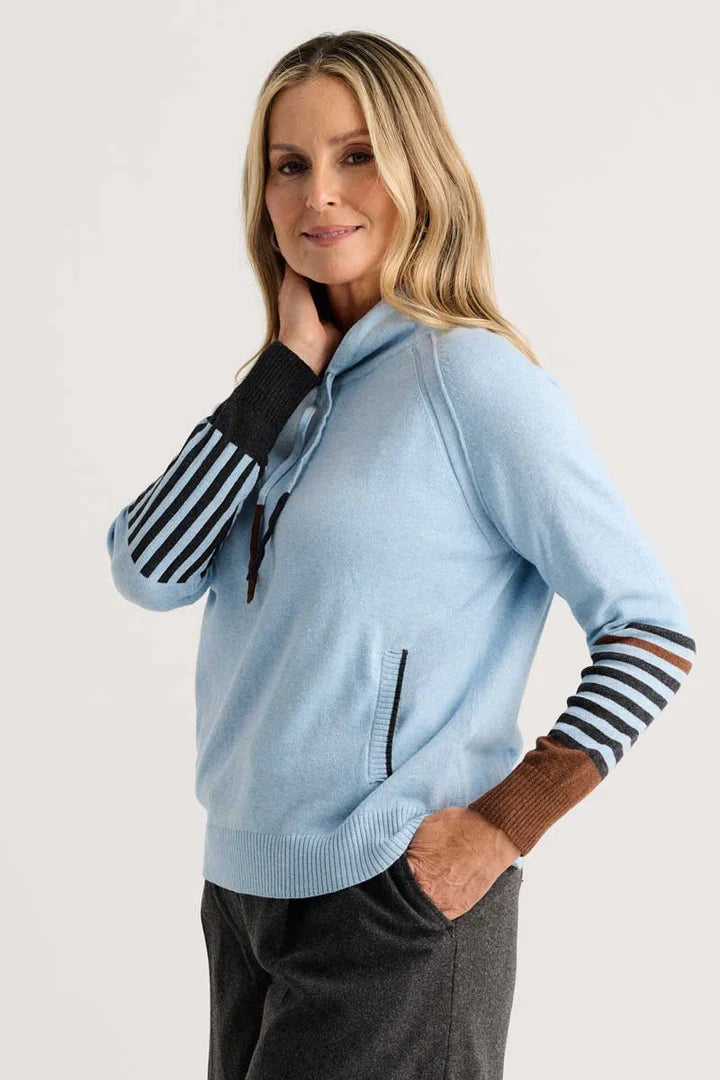 Zaket & Plover Drawcord Cowl Neck Sweater