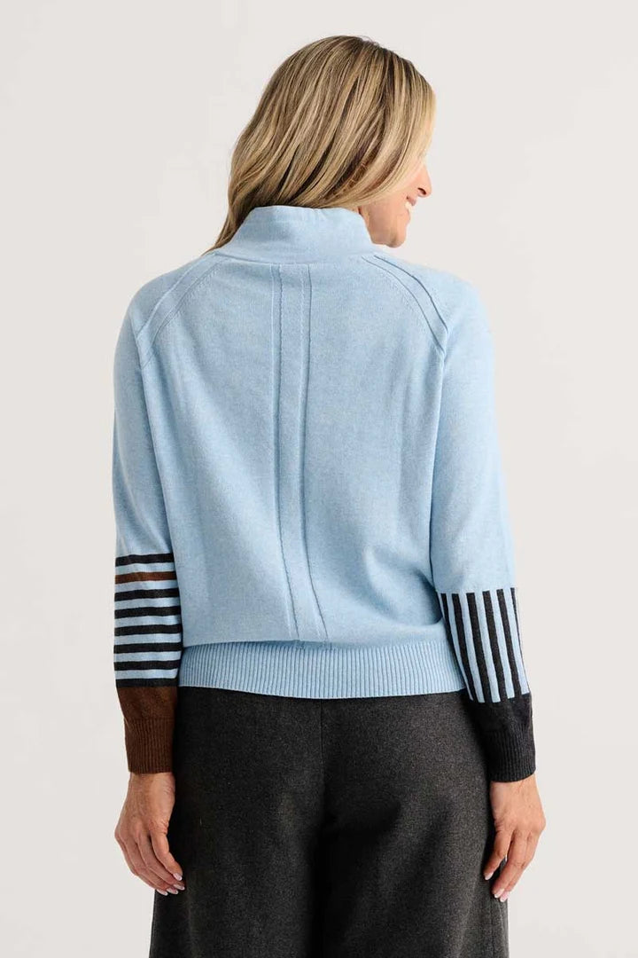 Zaket & Plover Drawcord Cowl Neck Sweater
