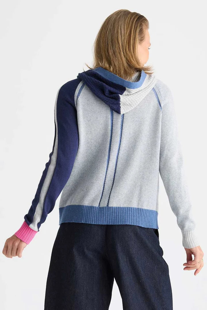 Zaket & Plover Plaited Zip Up Hoodie