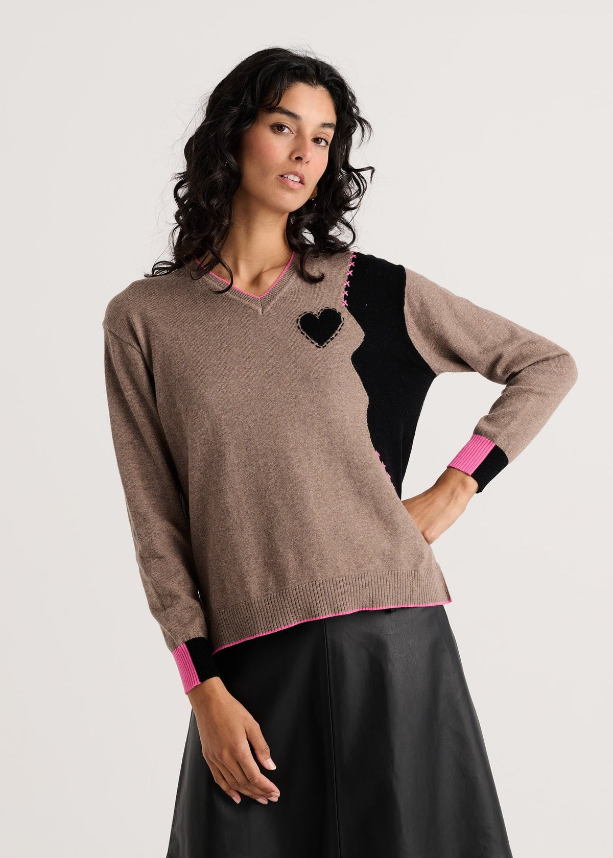 Zaket & Plover Threaded With Love V Neck