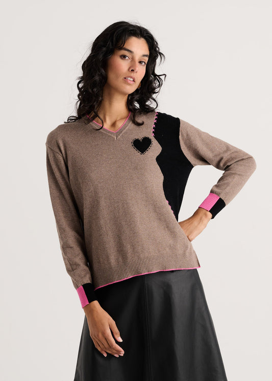 Zaket & Plover Threaded With Love V Neck
