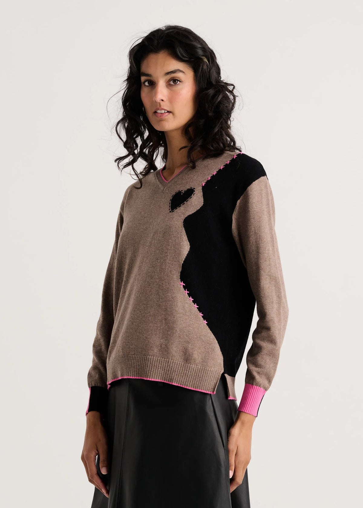 Zaket & Plover Threaded With Love V Neck