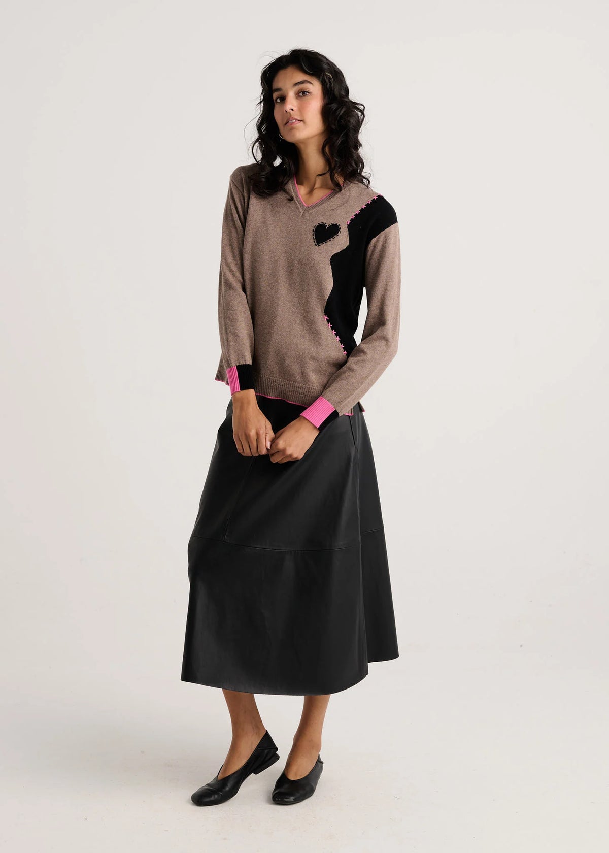Zaket & Plover Threaded With Love V Neck