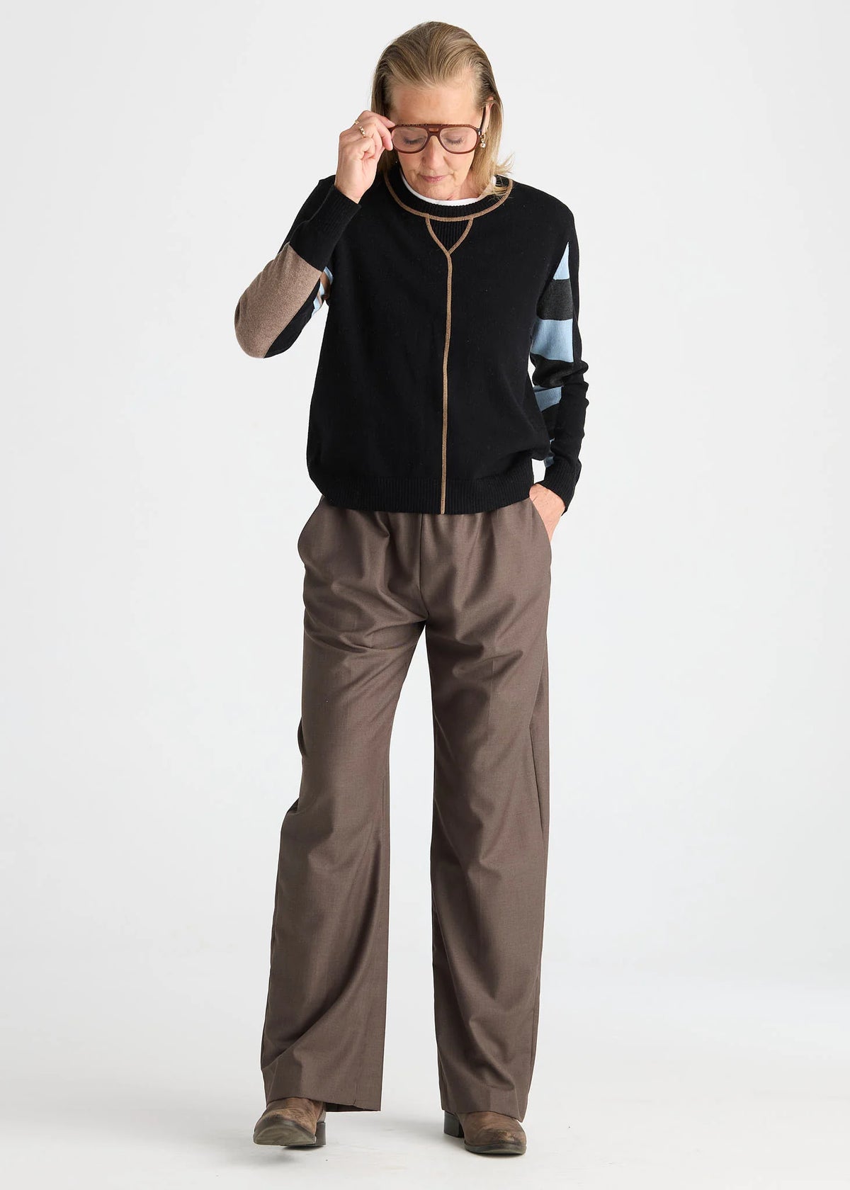 Zaket & Plover Weekend Ease Sweater | Black