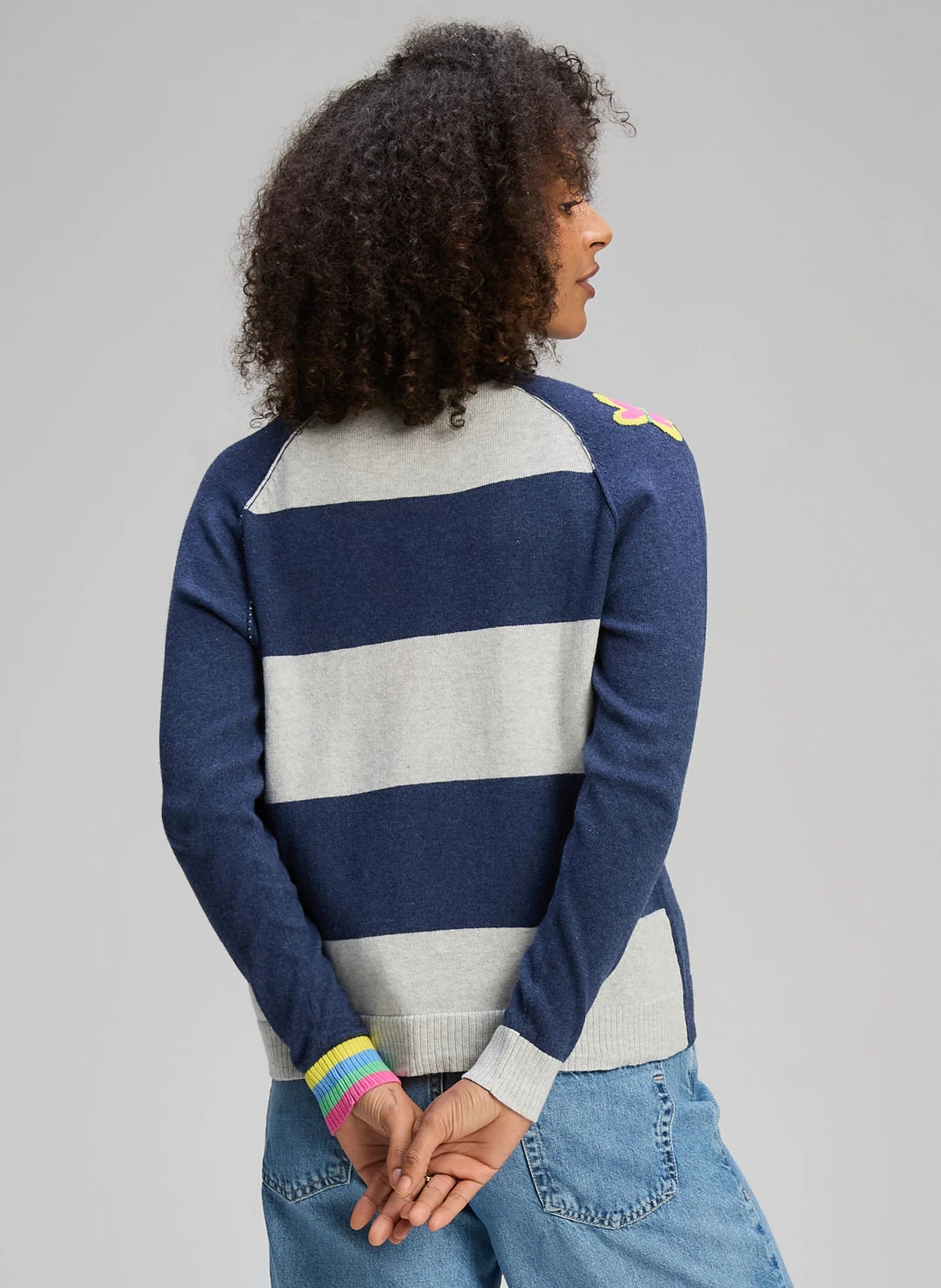 Zaket & Plover Good Vibes Cardi Denim