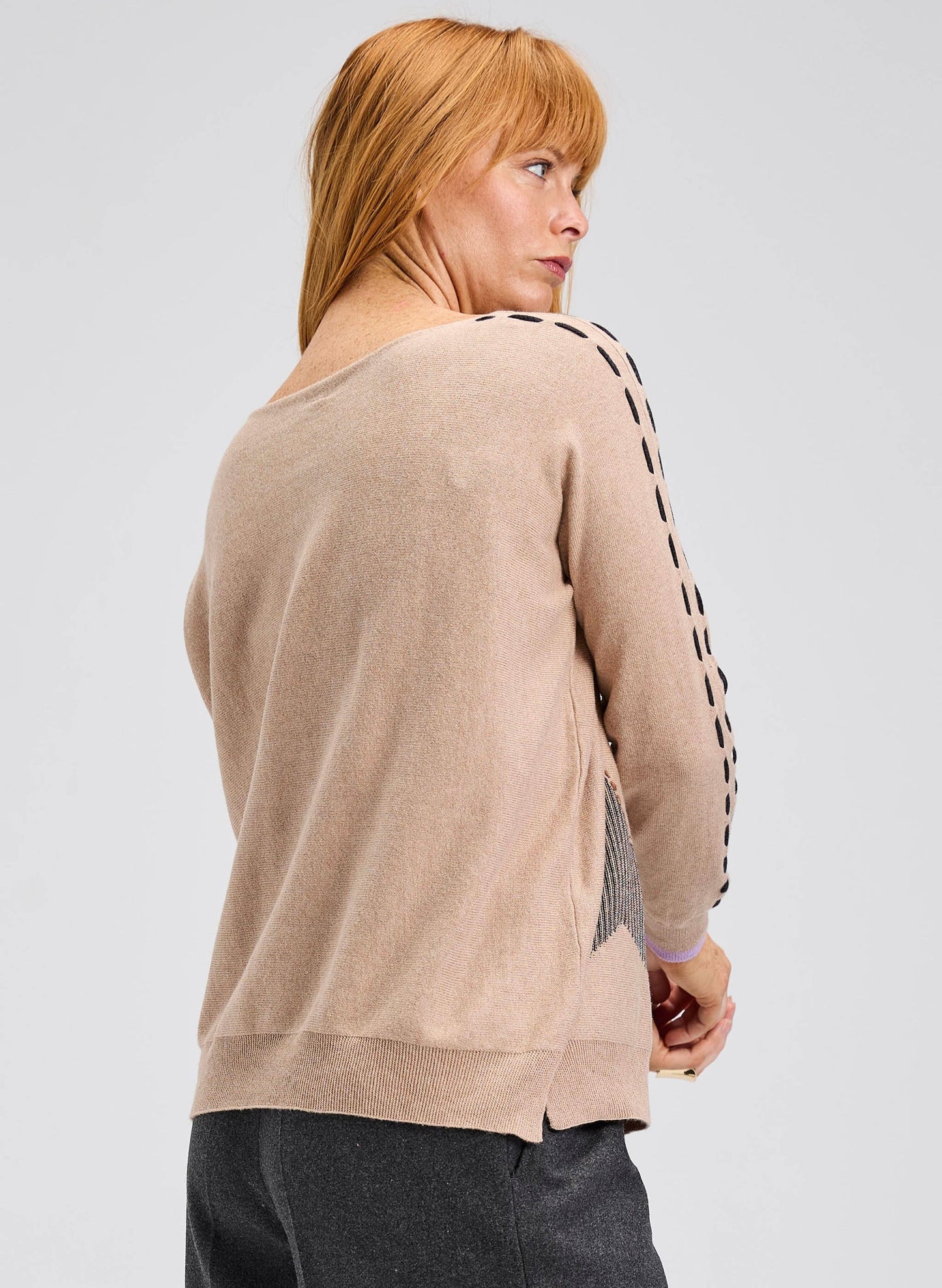 Zaket & Plover Threaded Star Sweater - Oat