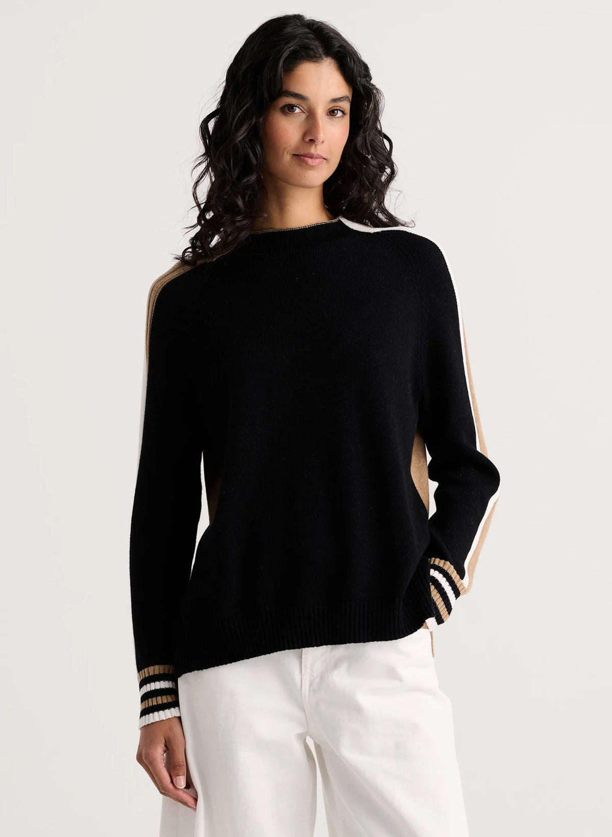 Zaket & Plover Two-Way Funnel Neck Sweater