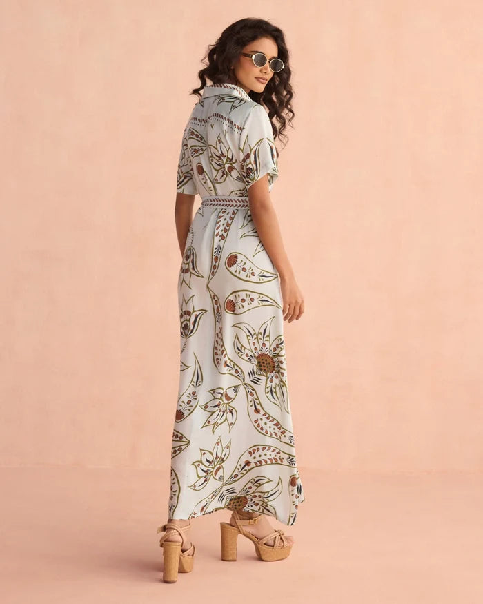 Omika Amira Shirtdress - Diya Powder