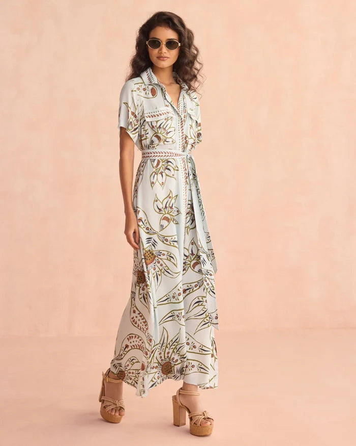 Omika Amira Shirtdress - Diya Powder